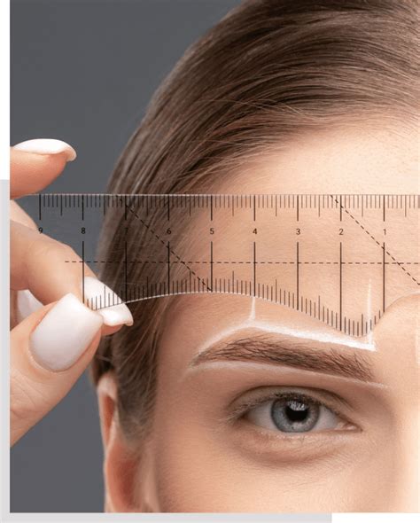 Schéma na určenie správneho tvaru obočia