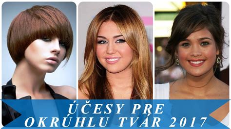 Ukážka rôznych štýlov účesov pre okrúhlu tvár