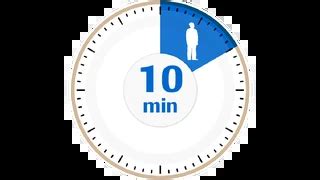 hodiny ukazujúce 10 minút