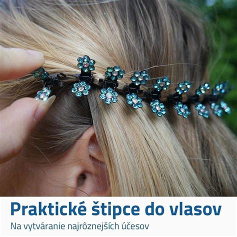 Doplnky do vlasov: nalepovacie perly, trblietky, sponky a čelenky