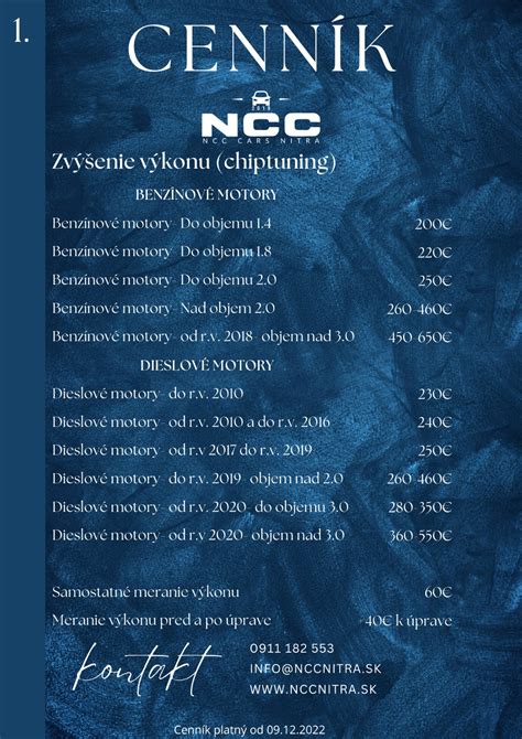 Cenník kaderníckych služieb