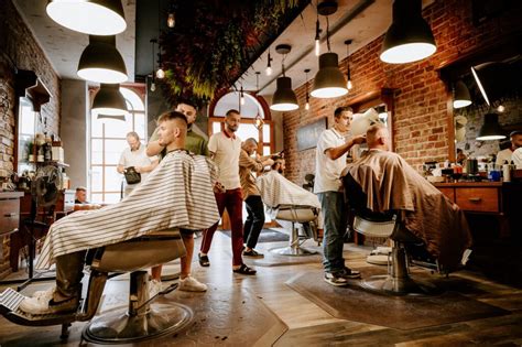 Pánsky Barber shop s holičským kreslom a nástrojmi