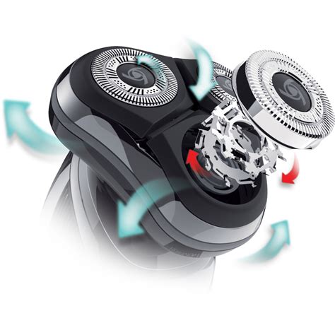 Detailný záber na holiace hlavy a frézky pre elektrické holiace strojčeky