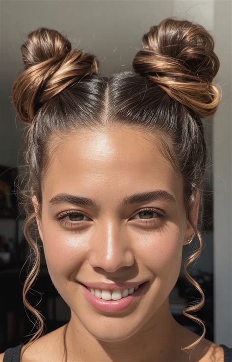 Space Buns účes