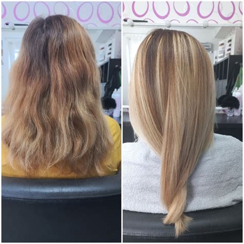 Schéma aplikácie melíru technikou balayage