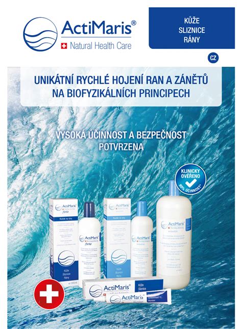Produktový rad ActiMaris pre starostlivosť o rany