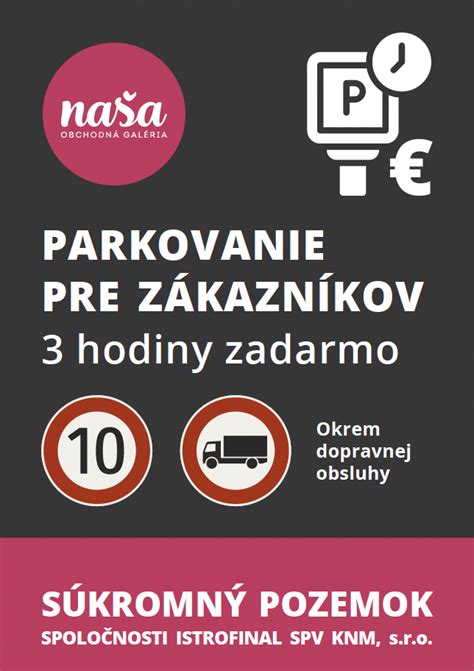 parkovanie pri OC Dubrawa pre zákazníkov kaderníctva