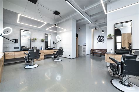 Interiér moderného barbershopu MMG Freedom Barbers