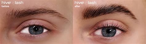 Vizualizácia rozdielu pred a po Lash Lift a Brow Lamination