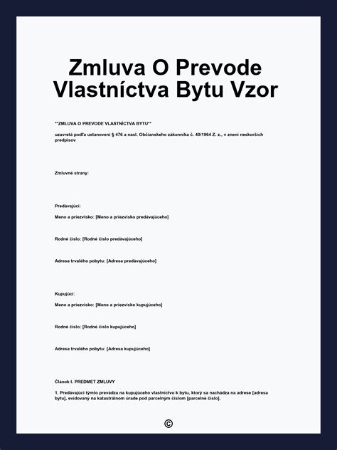 Symbolický obraz vlastníctva bytu a legislatívy