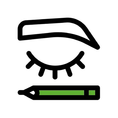 Ilustrácia s rôznymi produktmi na starostlivosť o obočie