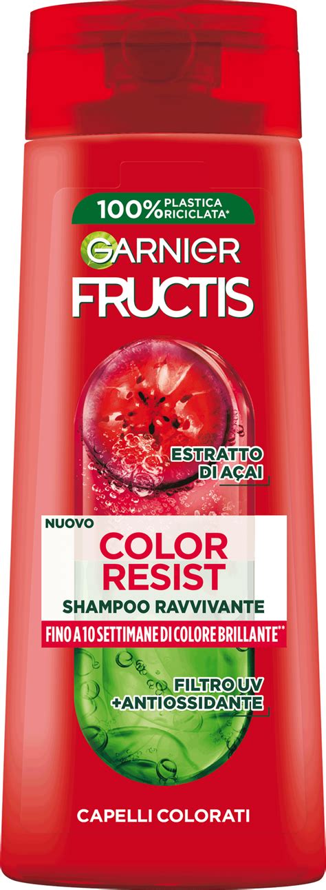 fľaša šampónu Garnier Fructis Color Resist