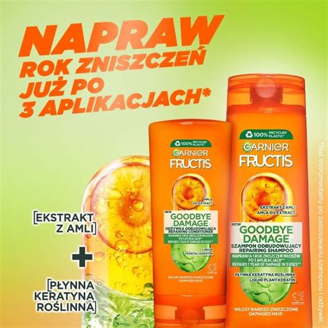 fľaša šampónu Garnier Fructis Goodbye Damage