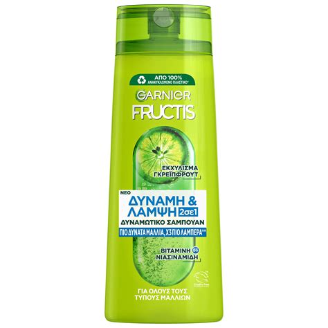 fľaša šampónu Garnier Fructis Strength & Shine