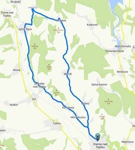 Mapa obce Vyšný Žipov